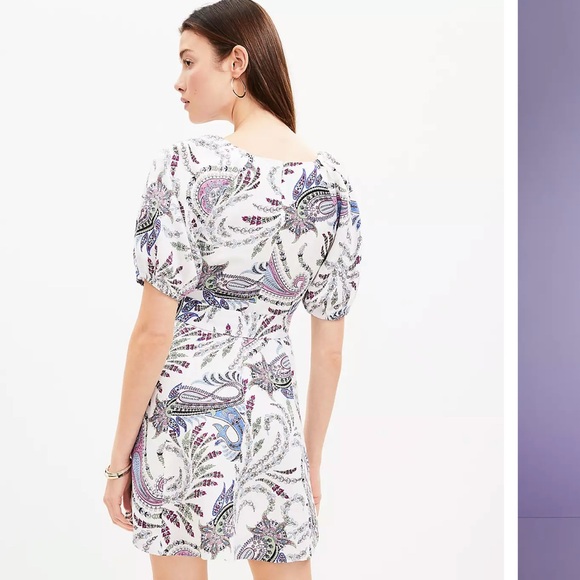 Loft Paisley Print Dress - Picture 2 of 5